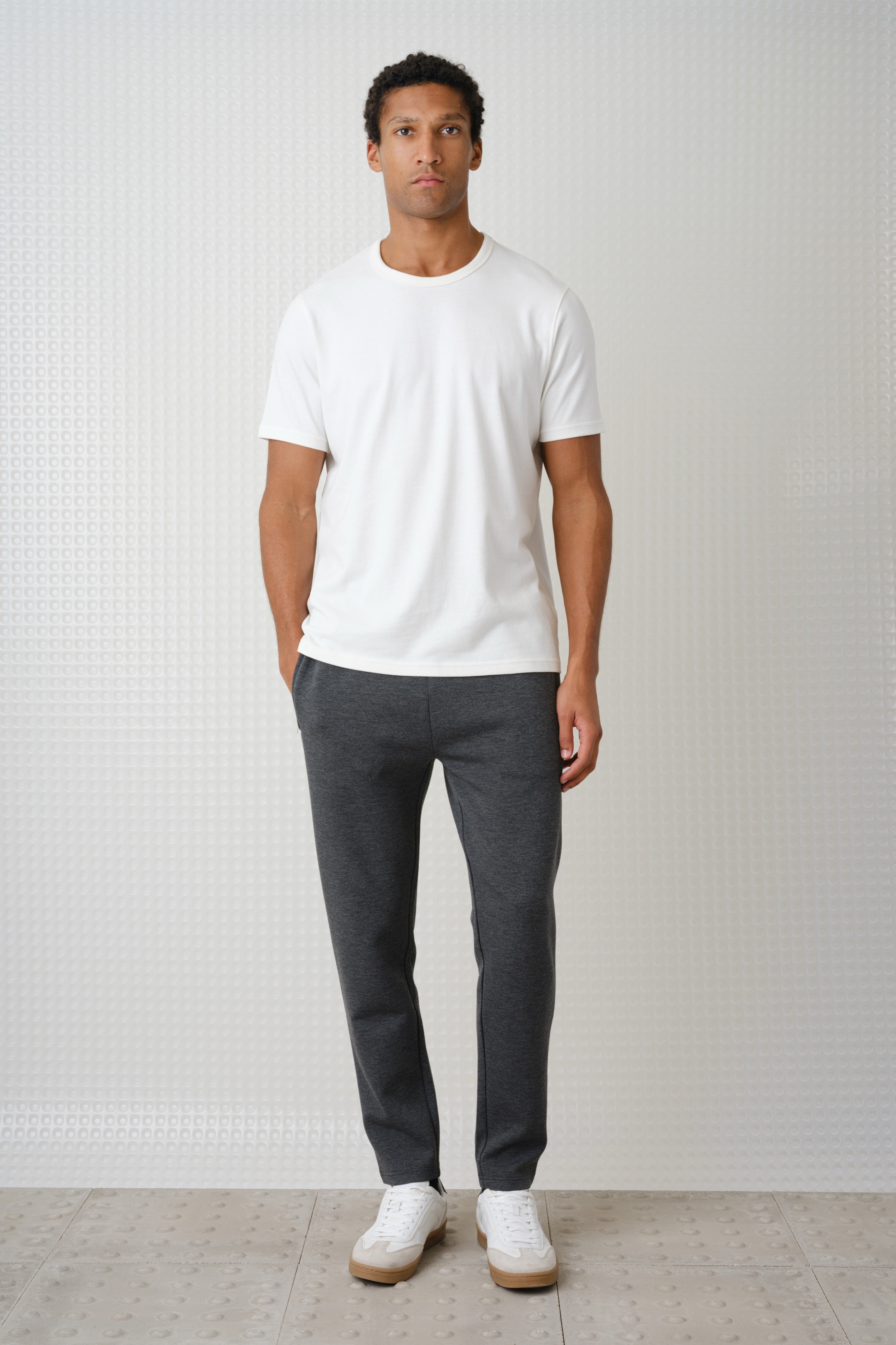 Azriel - Bonded Jersey Joggers - Grey