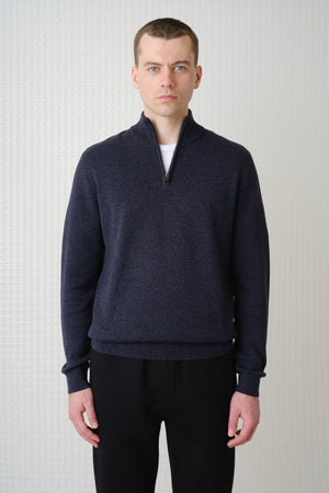 Arlon - Quarter Zip - Black Indigo