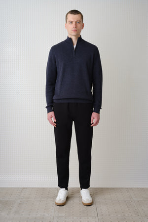 Arlon - Quarter Zip - Black Indigo