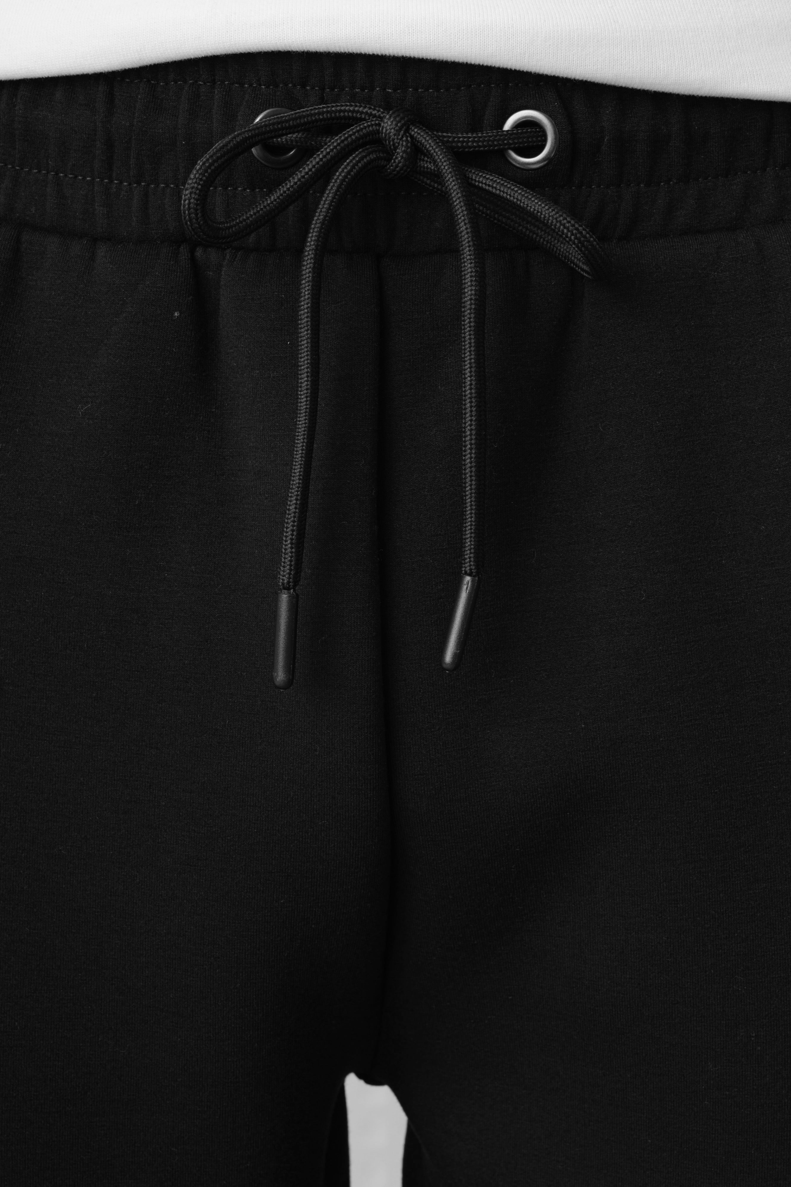 Azriel - Bonded Jersey Joggers - Black