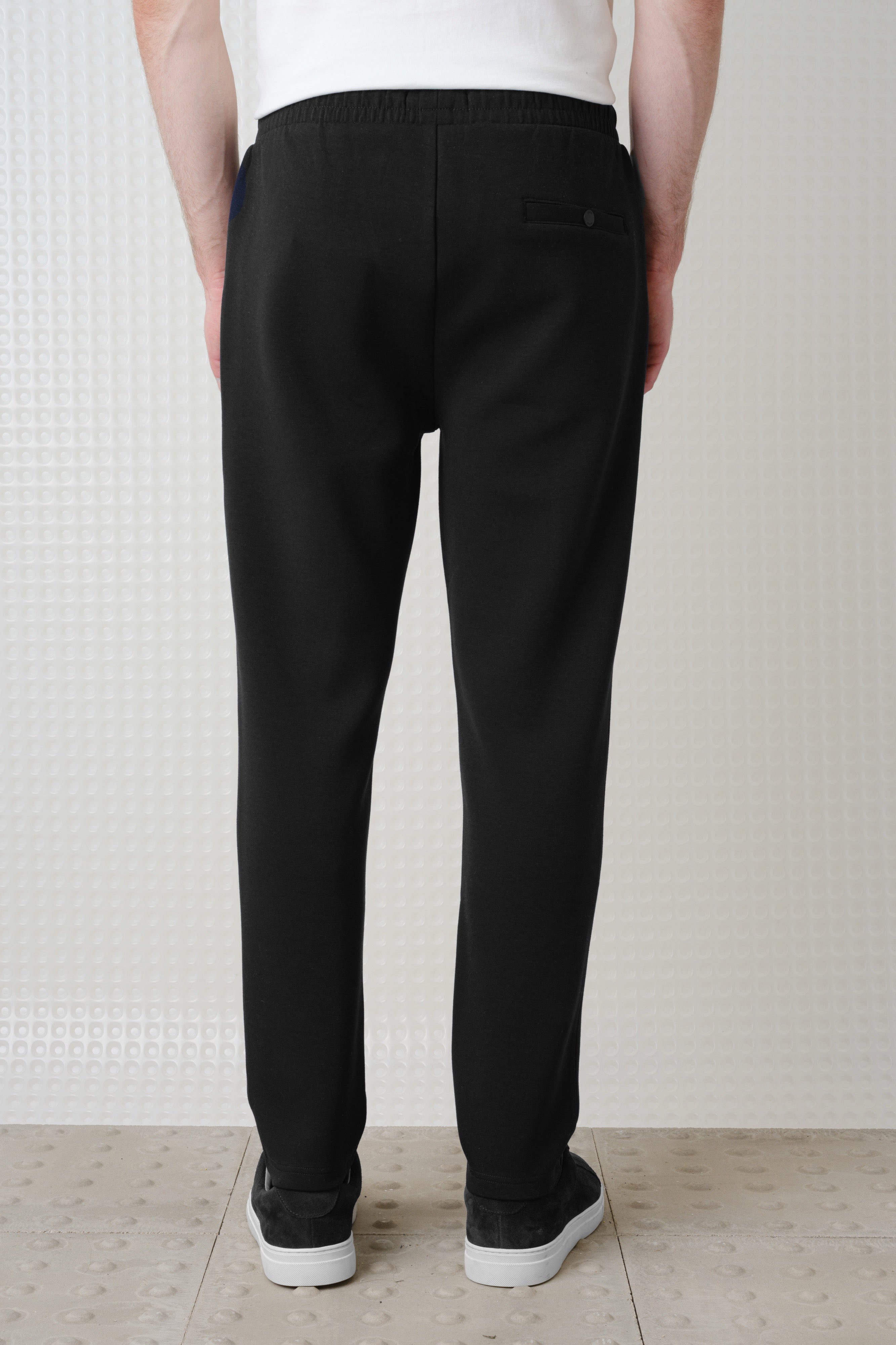 Azriel - Bonded Jersey Joggers - Black