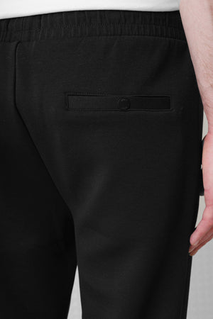 Azriel - Bonded Jersey Joggers - Black