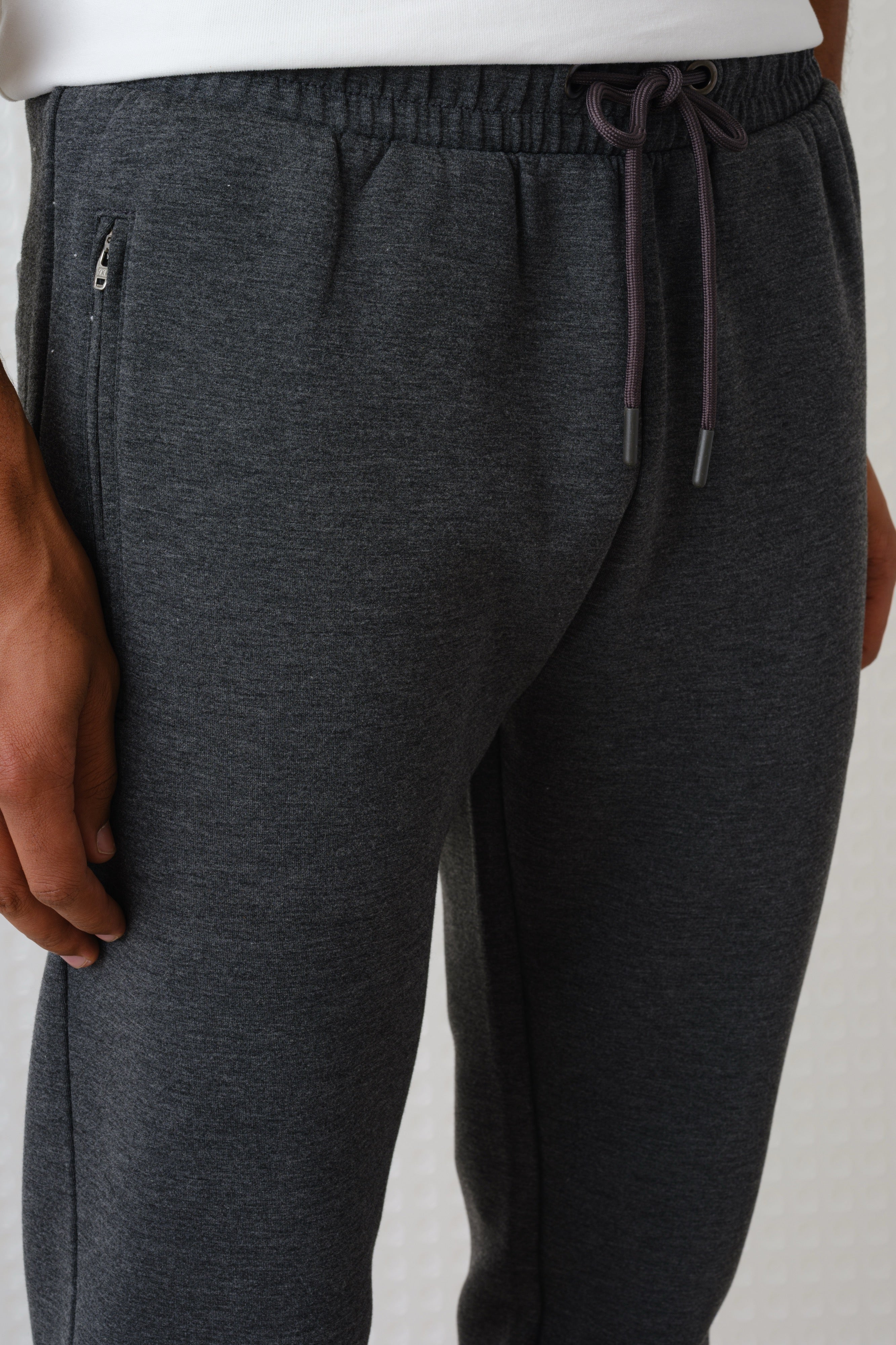 Azriel - Bonded Jersey Joggers - Grey