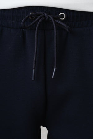 Azriel - Bonded Jersey Joggers - Navy