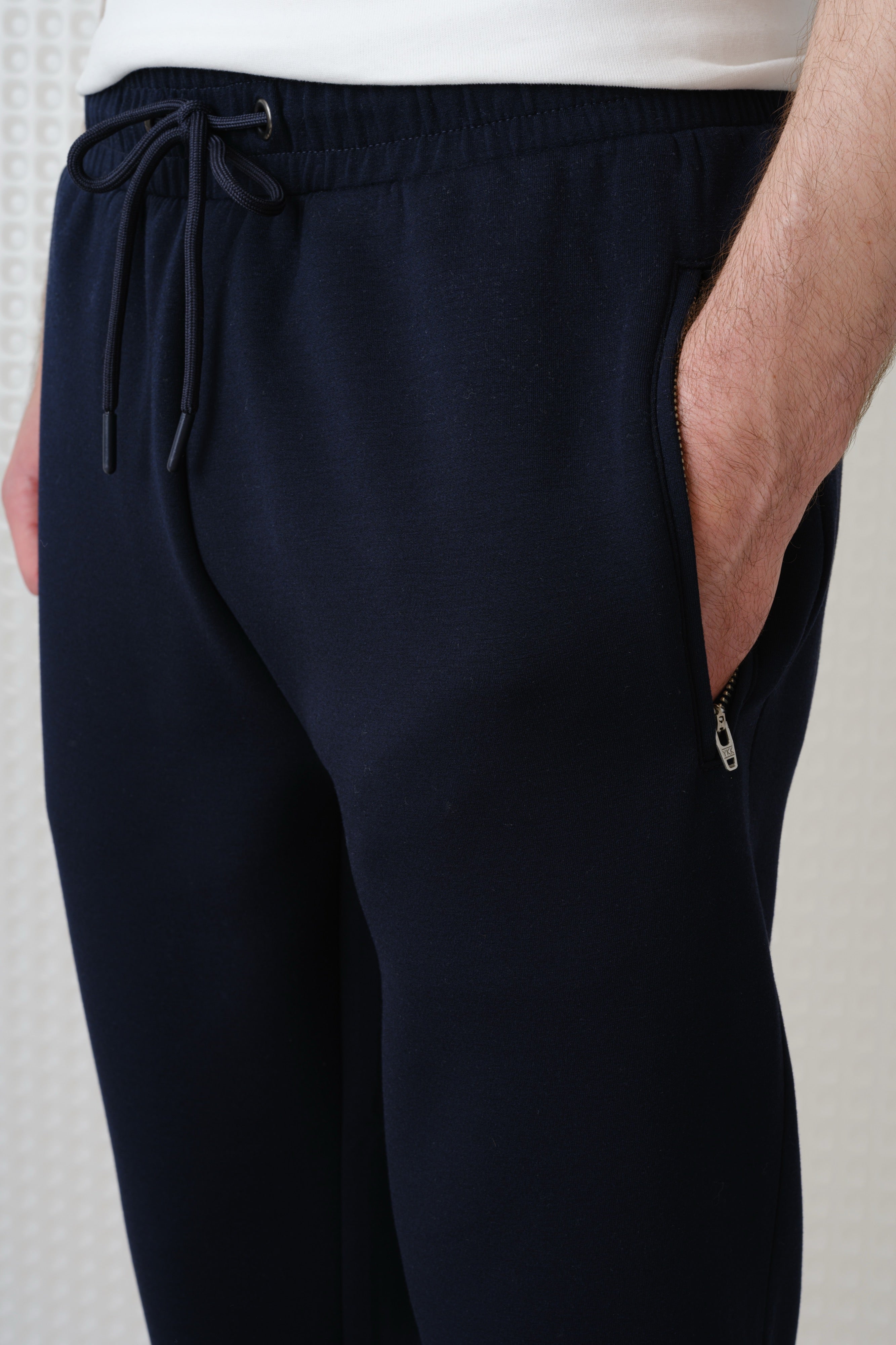 Azriel - Bonded Jersey Joggers - Navy