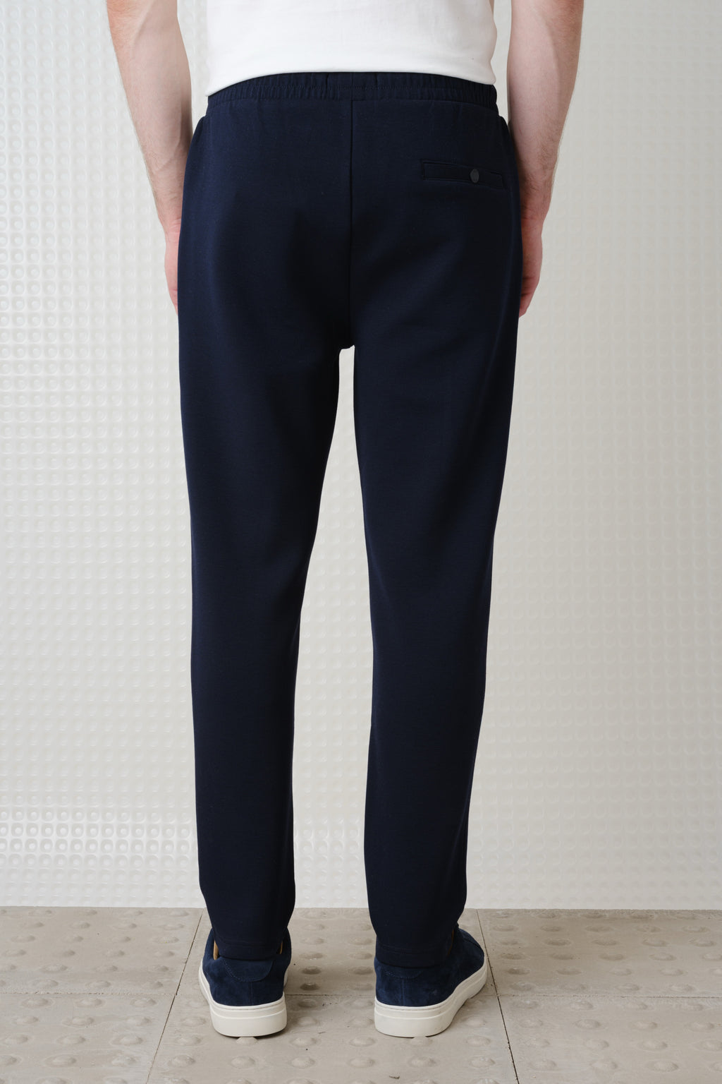 Azriel - Bonded Jersey Joggers - Navy
