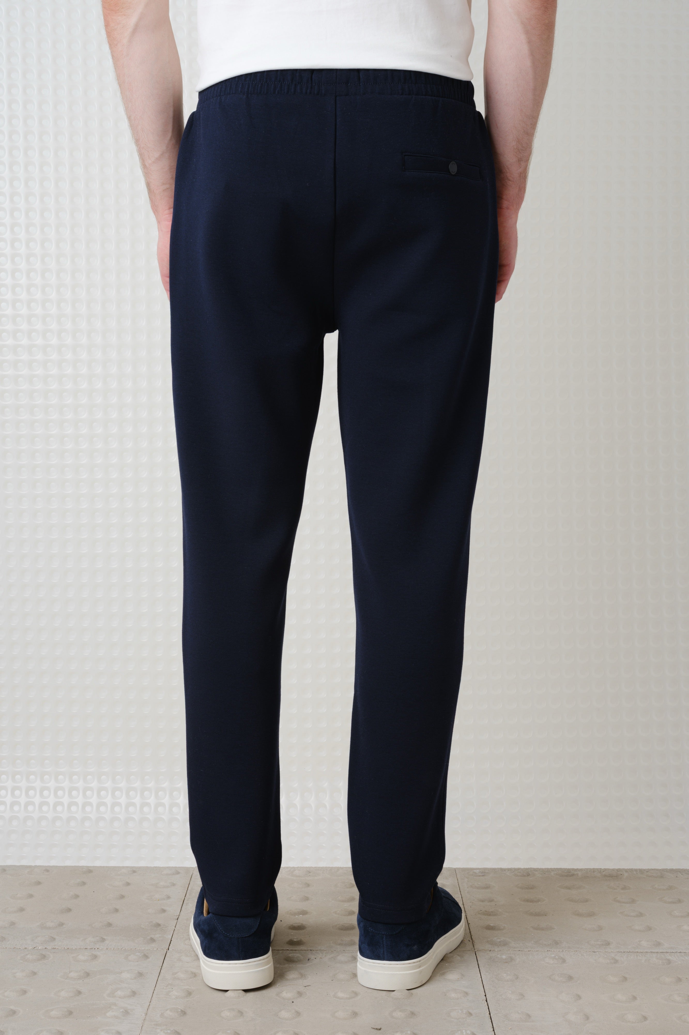 Azriel - Bonded Jersey Joggers - Navy