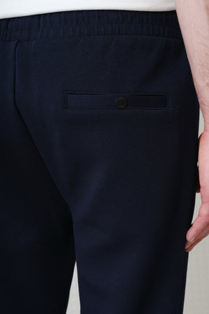 Azriel - Bonded Jersey Joggers - Navy