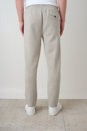 Azriel - Bonded Jersey Joggers - Stone