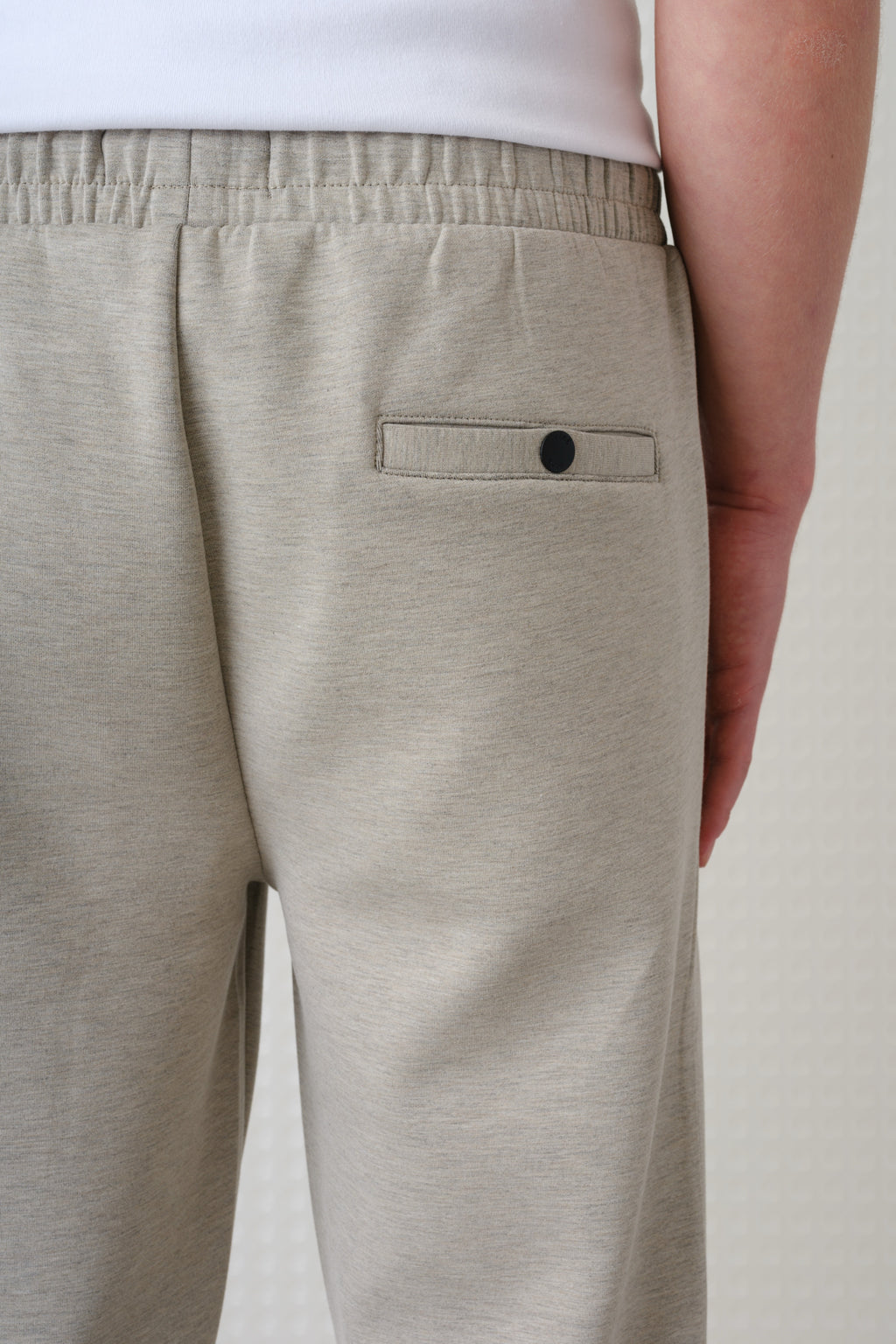 Azriel - Bonded Jersey Joggers - Stone