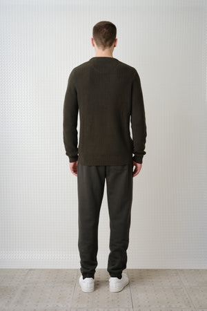 Brody - Brush Back Sweatpant - Dark Olive