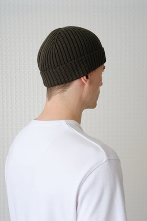 Brye Beanie Hat - Dark Olive