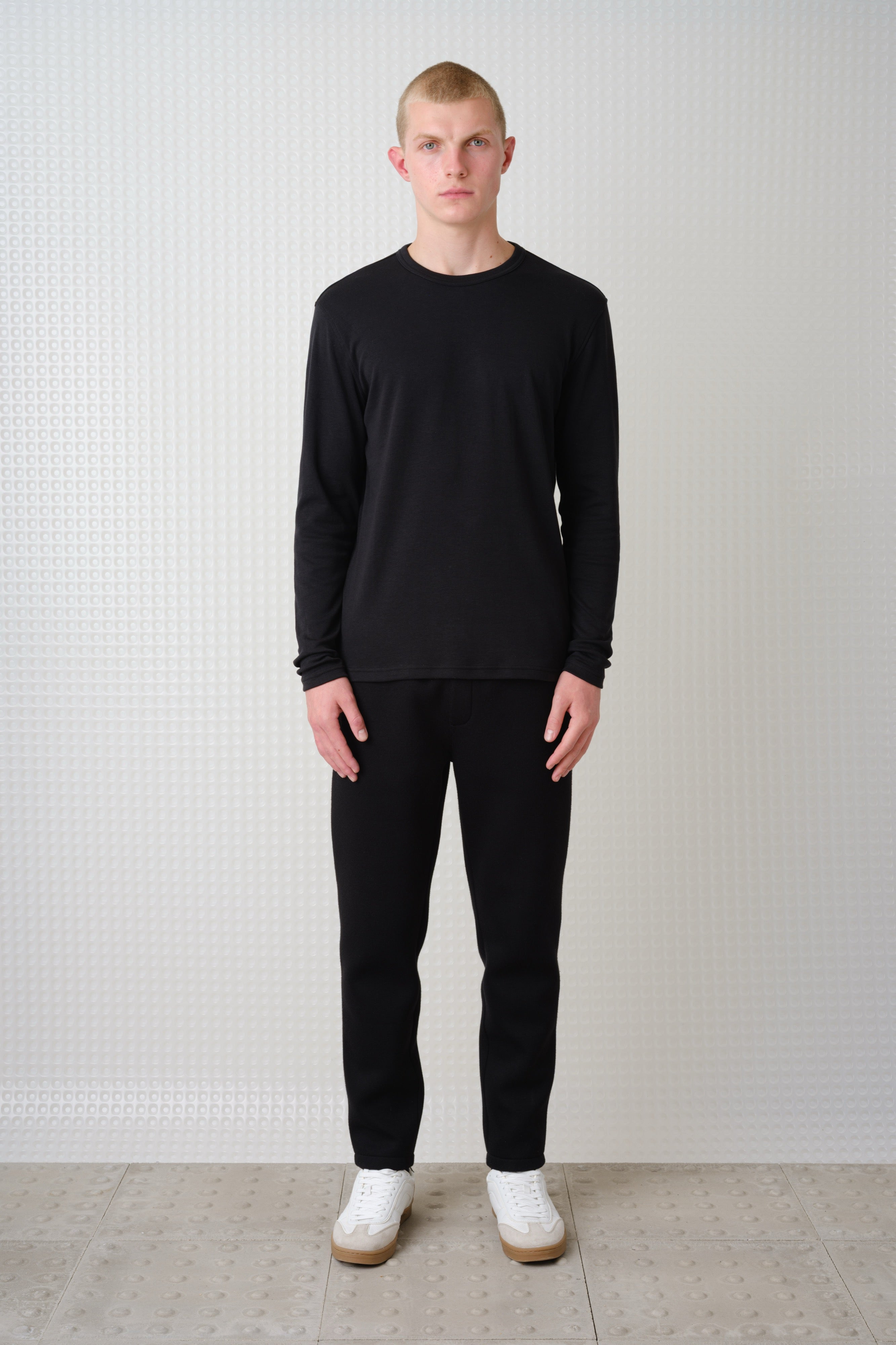 Calla - 260GSM Interlock Long Sleeve T-Shirt - Black