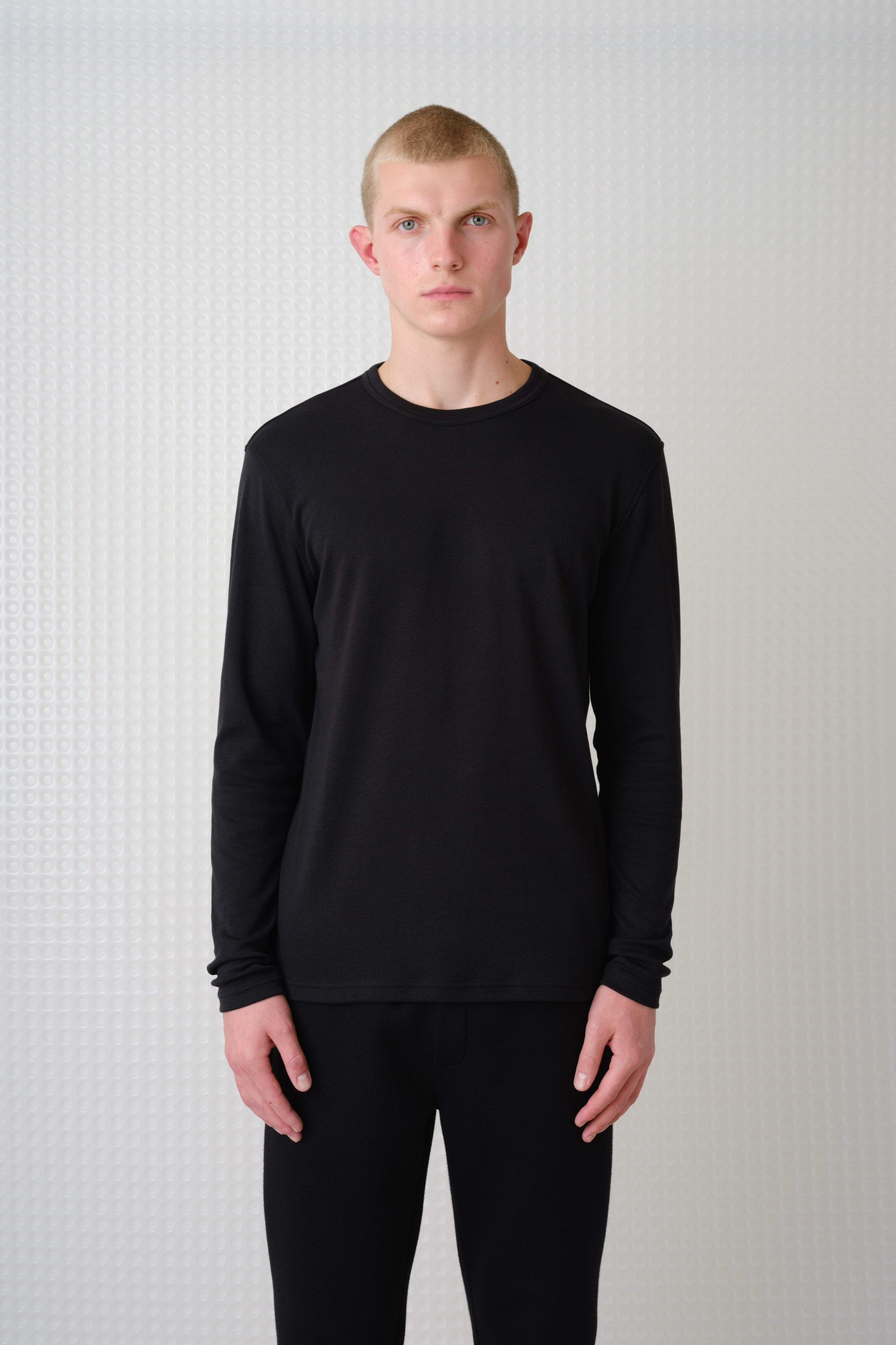 Calla - 260GSM Interlock Long Sleeve T-Shirt - Black
