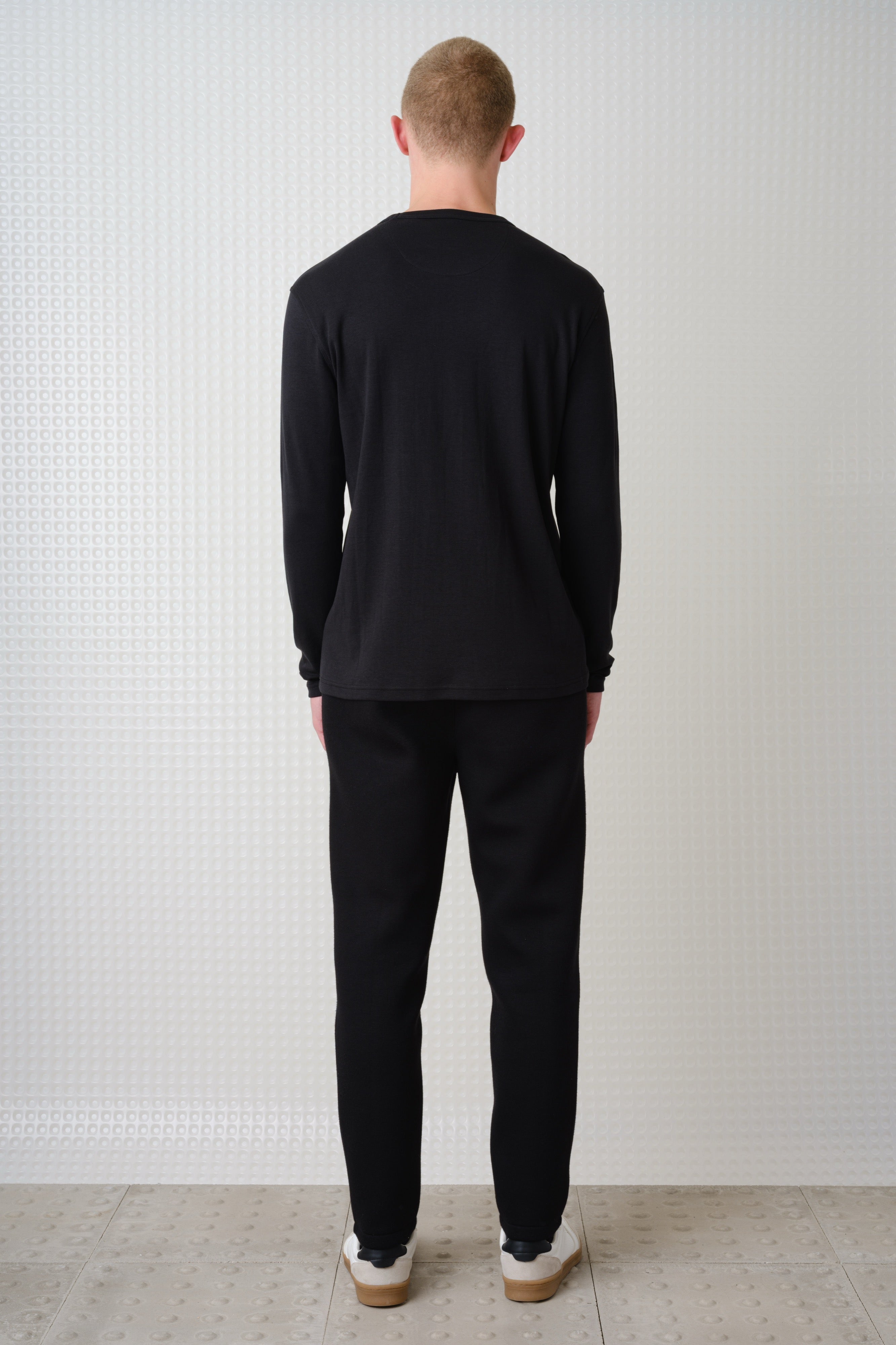 Calla - 260GSM Interlock Long Sleeve T-Shirt - Black