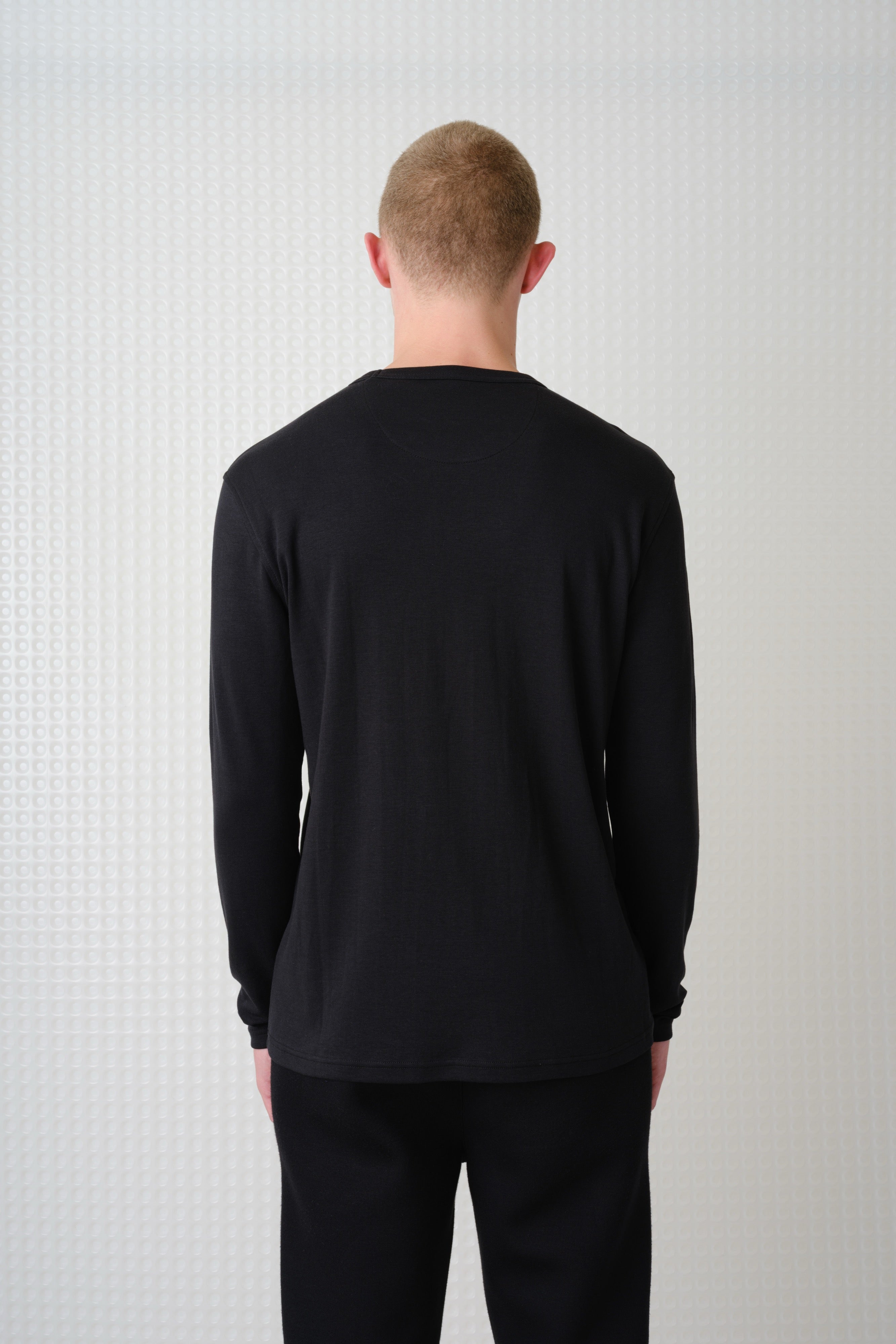 Calla - 260GSM Interlock Long Sleeve T-Shirt - Black
