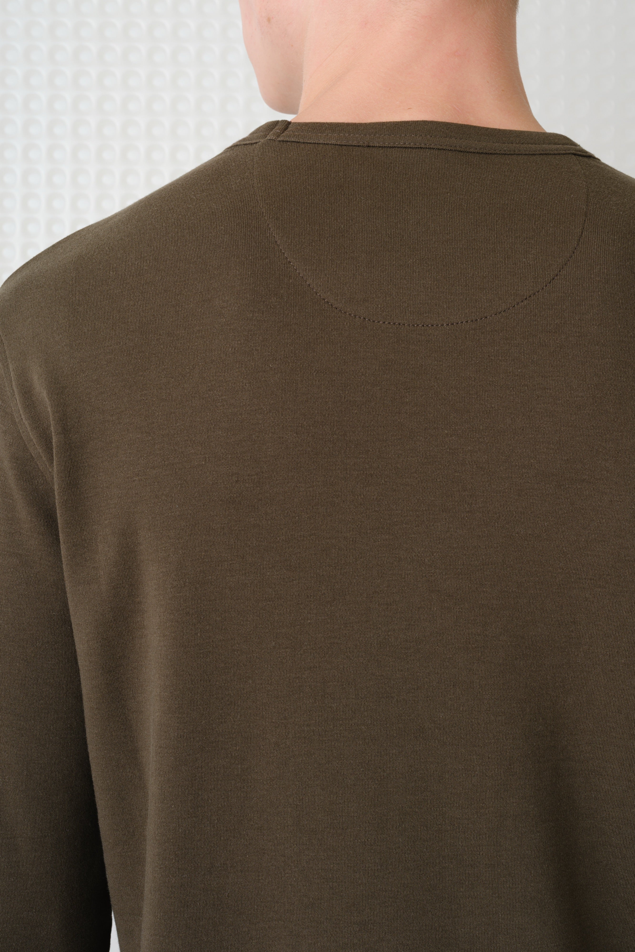 Calla - 260GSM Interlock Long Sleeve T-Shirt - Olive