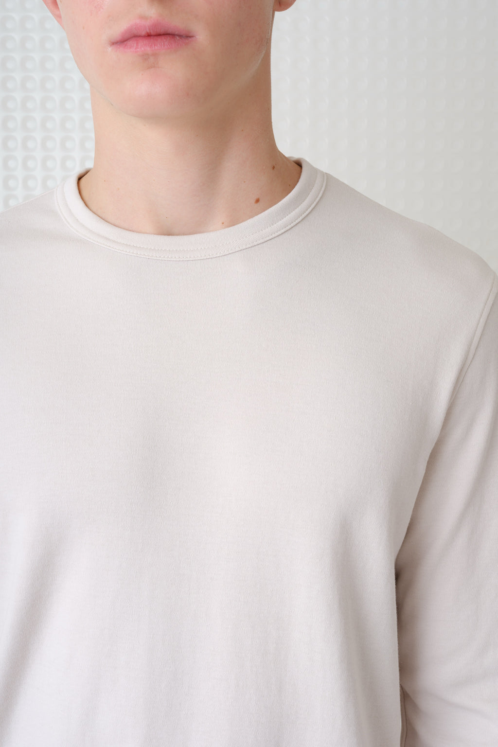 Calla - 260GSM Interlock Long Sleeve T-Shirt - Stone
