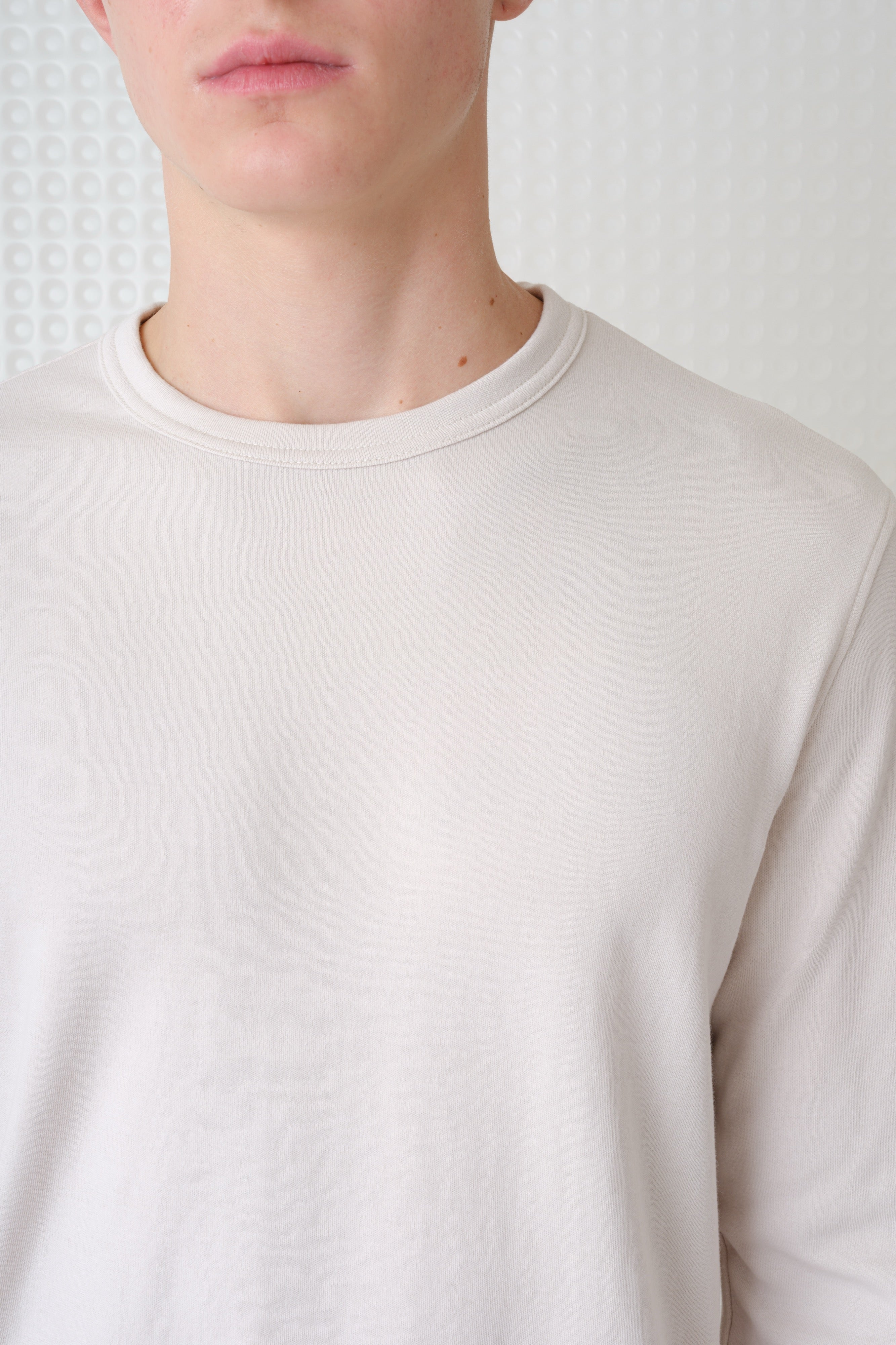 Calla - 260GSM Interlock Long Sleeve T-Shirt - Stone