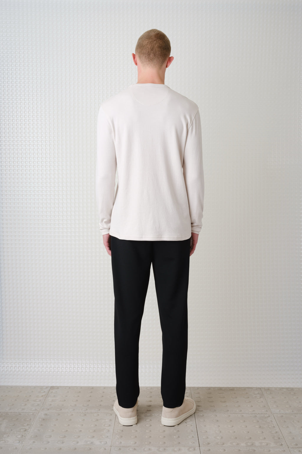 Calla - 260GSM Interlock Long Sleeve T-Shirt - Stone