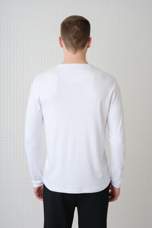 Calla - 260GSM Interlock Long Sleeve T-Shirt - White
