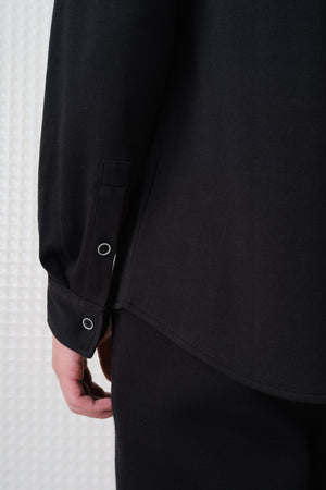 Calmer - 260GSM Interlock Shirt - Black