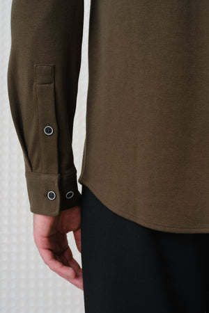 Calmer - 260GSM Interlock Shirt - Olive