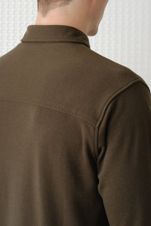Calmer - 260GSM Interlock Shirt - Olive