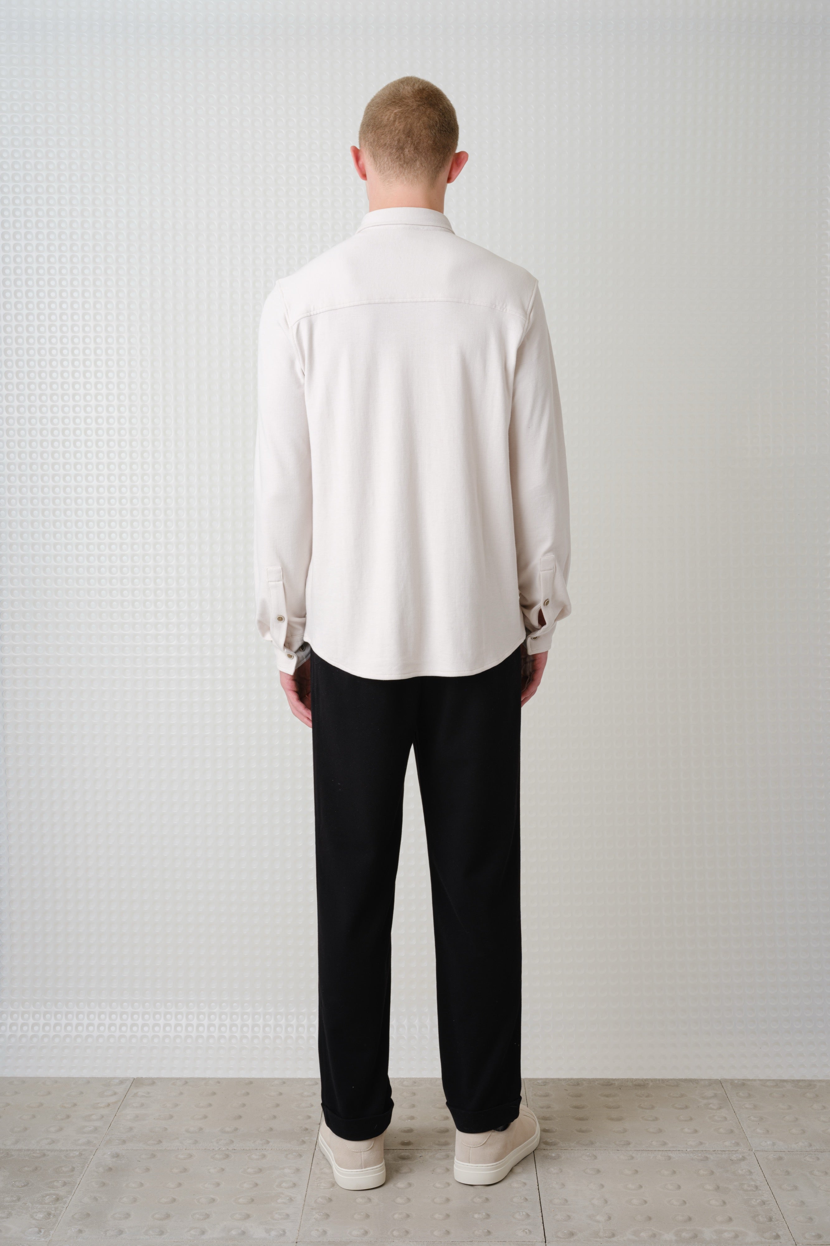 Calmer - 260GSM Interlock Shirt - Stone