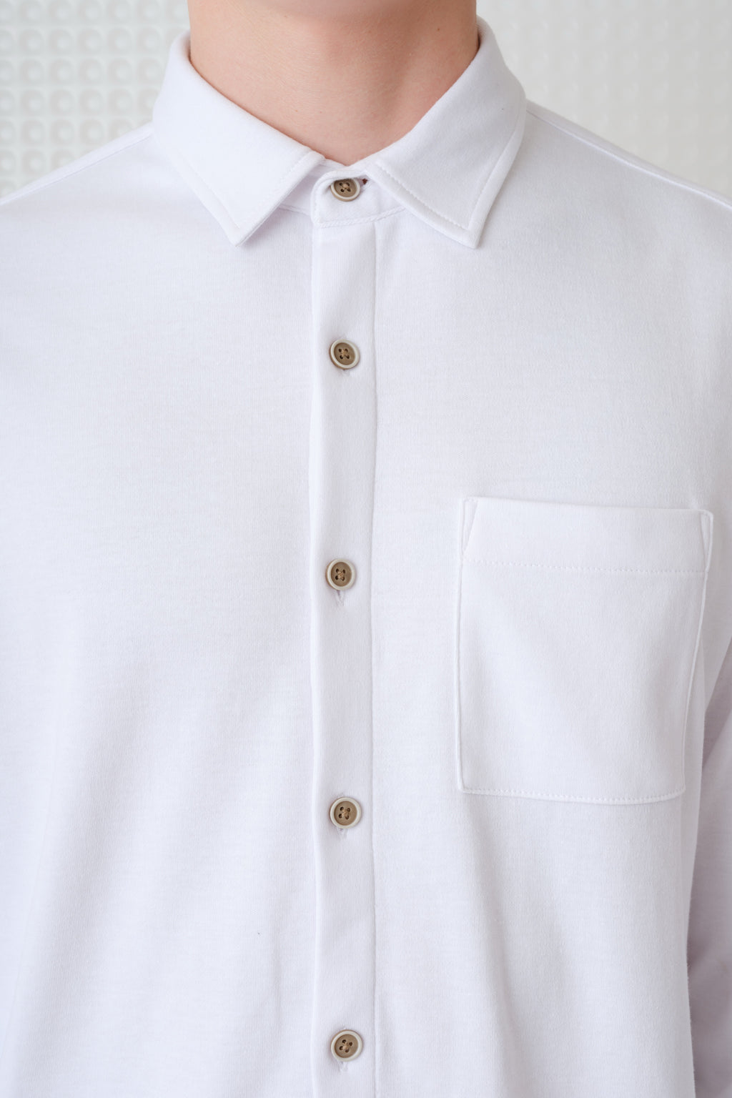 Calla - 260GSM Interlock Long Sleeve T-Shirt - White