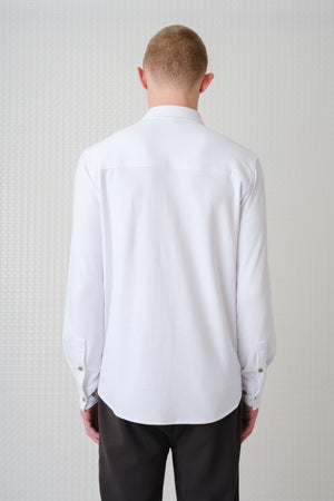 Calmer - 260GSM Interlock Shirt - White