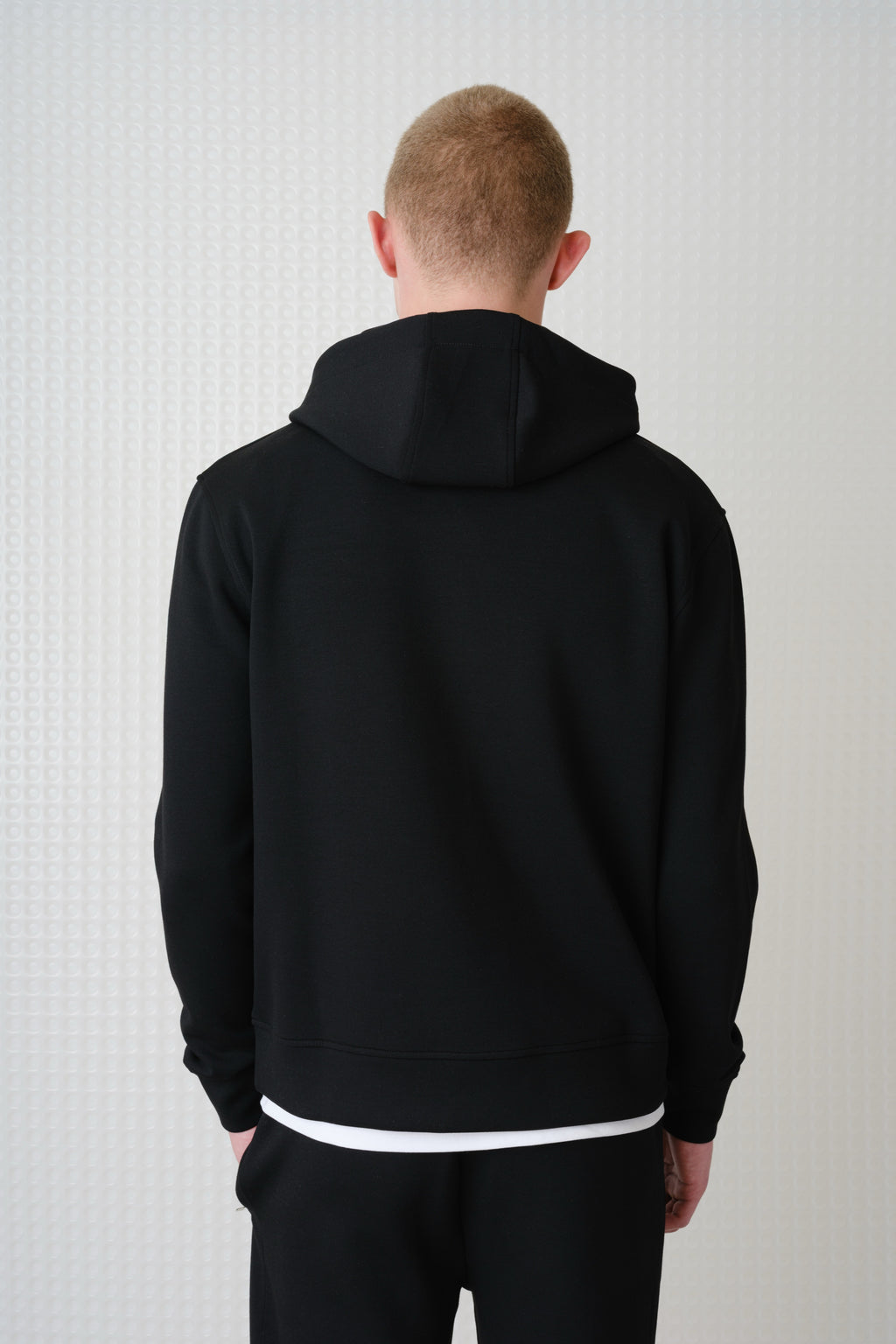 Cassian - Bonded Jersey Hoodie - Black
