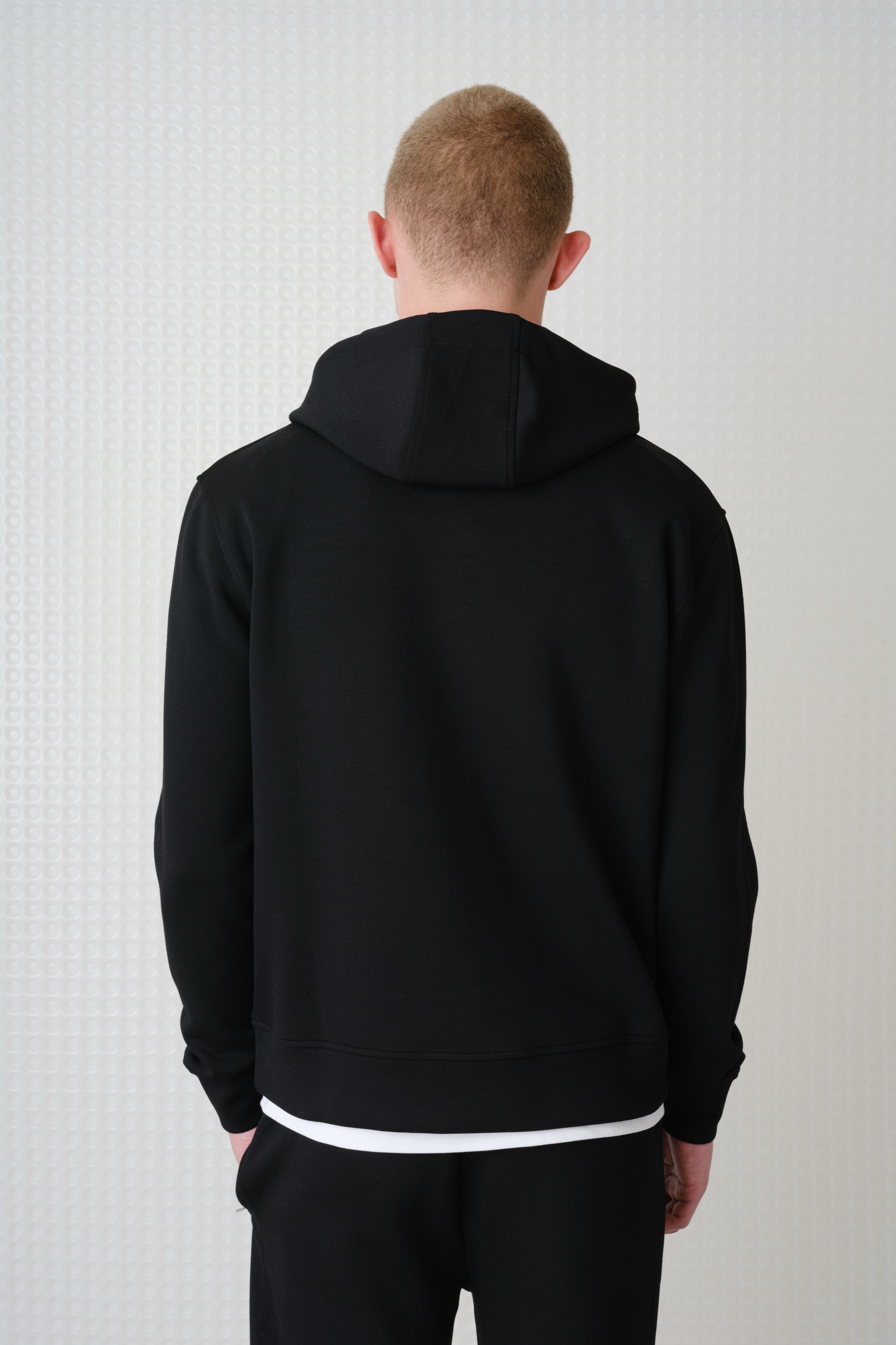 Cassian - Bonded Jersey Hoodie - Black