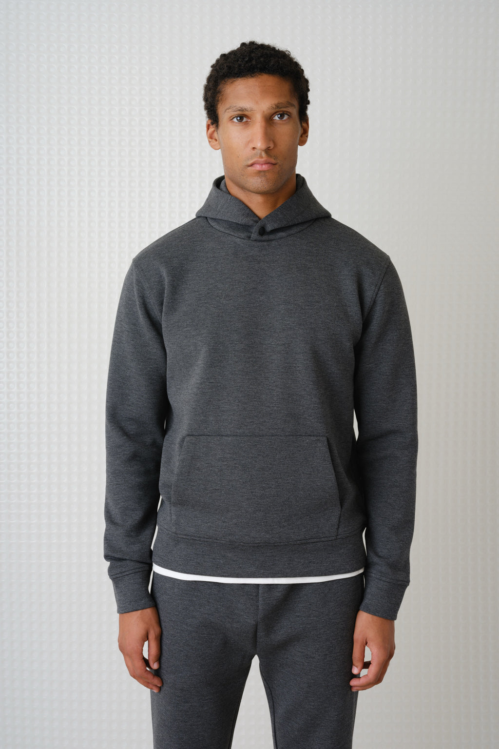 Cassian - Bonded Jersey Hoodie - Grey
