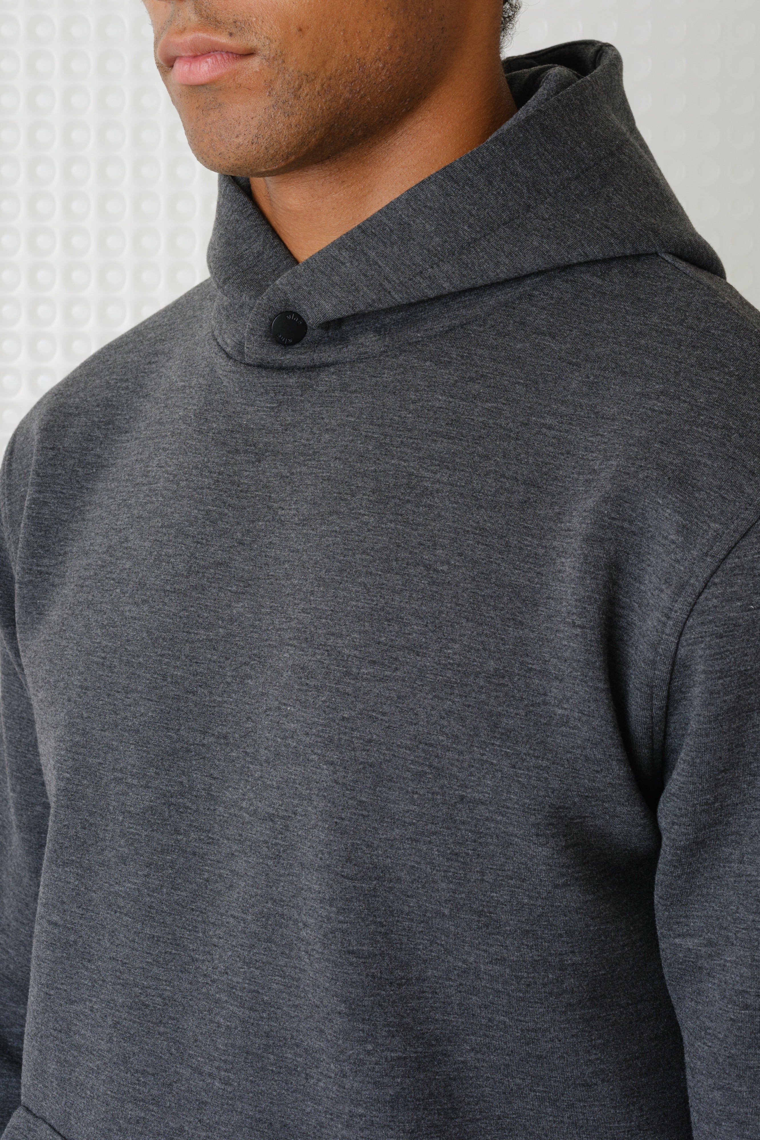 Cassian - Bonded Jersey Hoodie - Grey