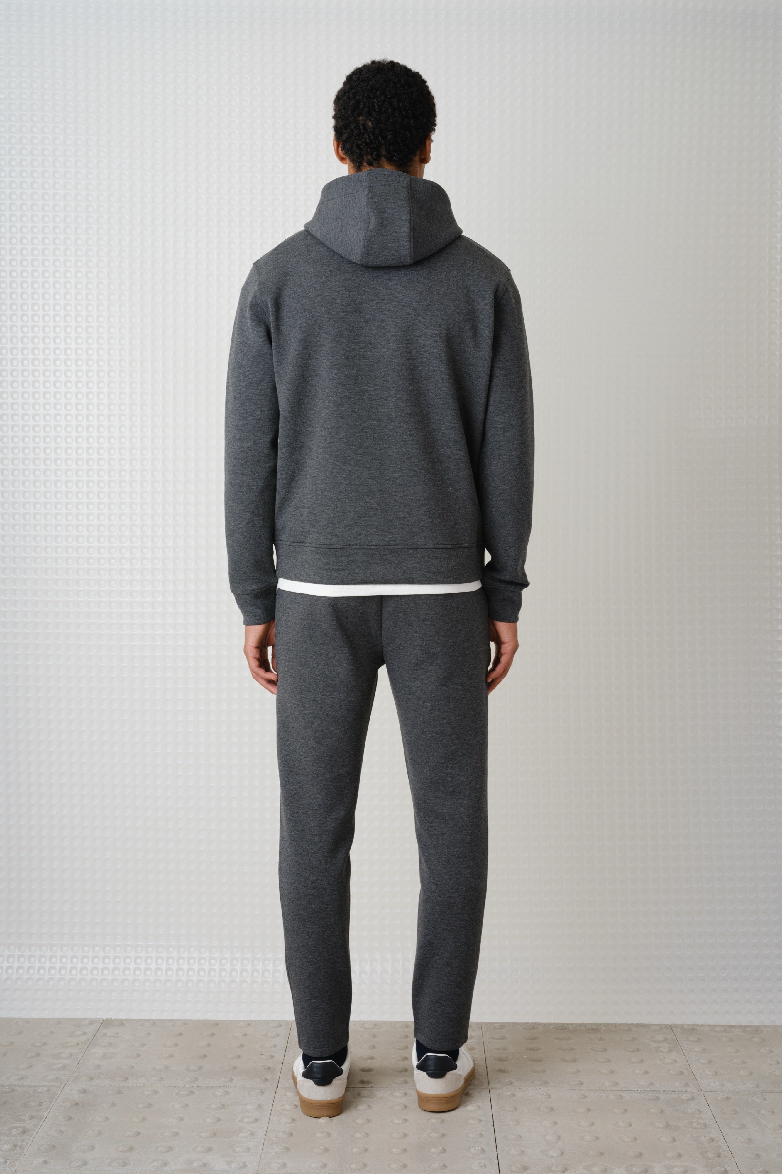 Cassian - Bonded Jersey Hoodie - Grey