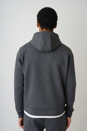 Cassian - Bonded Jersey Hoodie - Grey