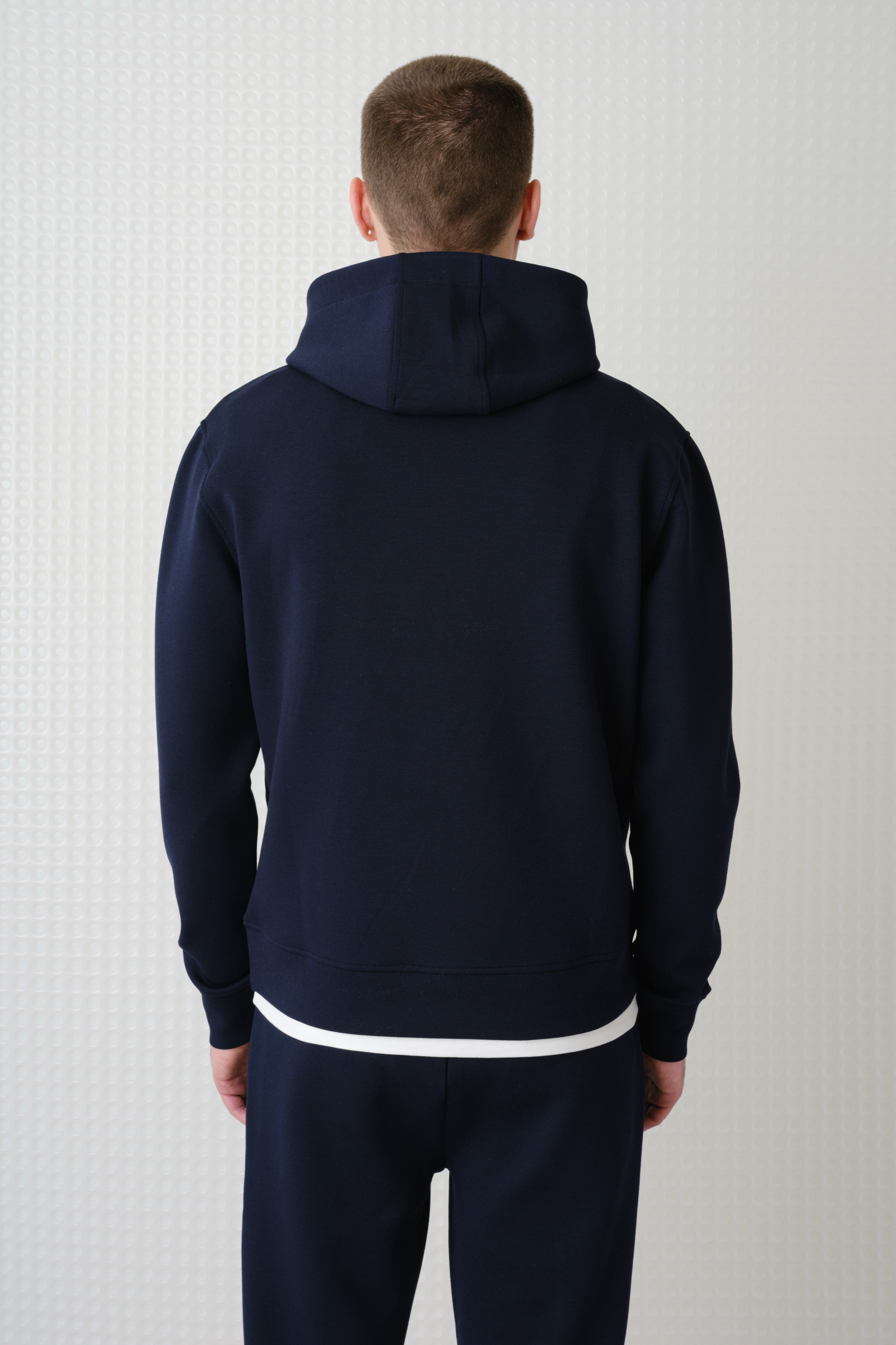 Cassian - Bonded Jersey Hoodie - Navy