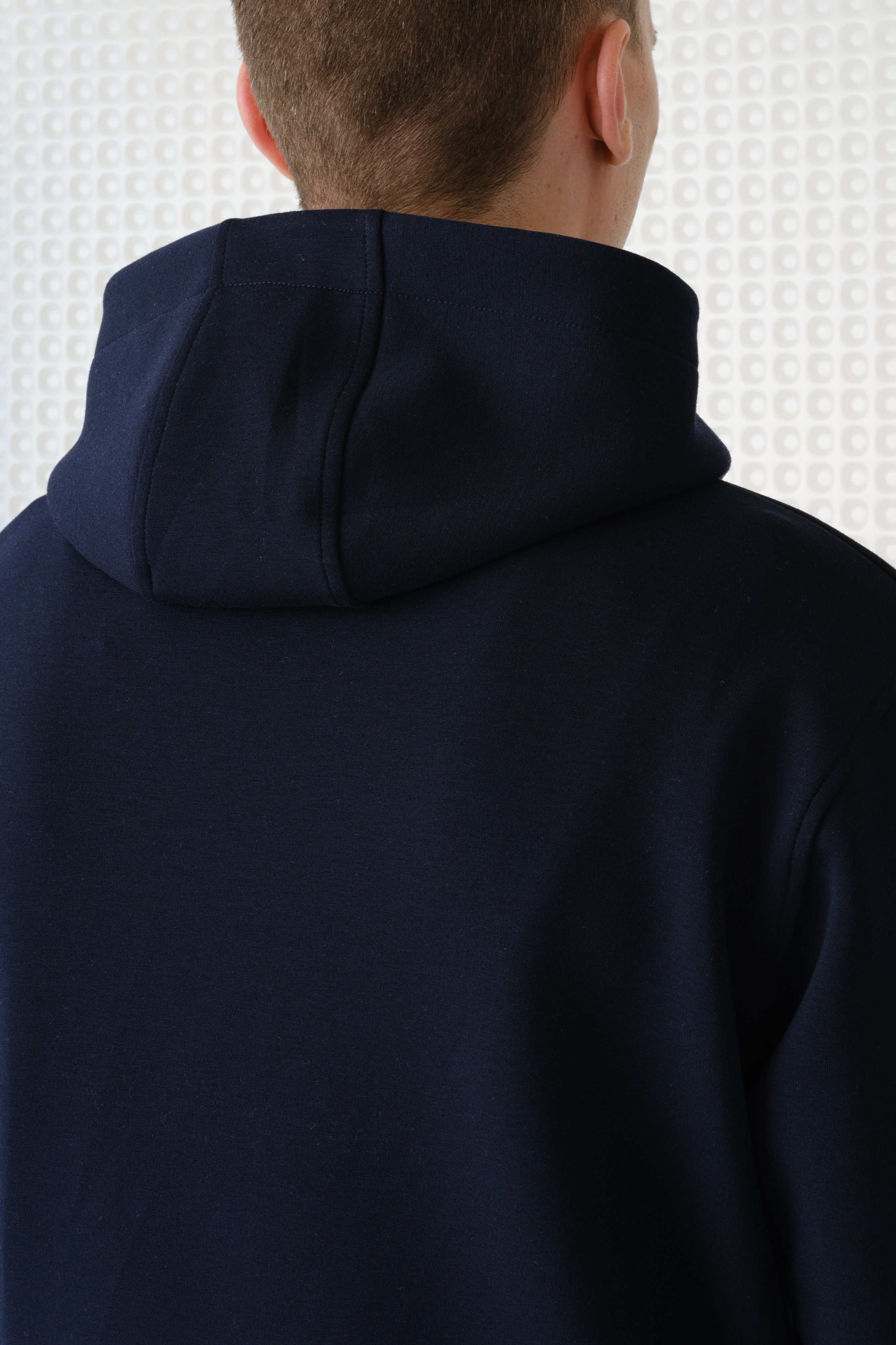 Cassian - Bonded Jersey Hoodie - Navy