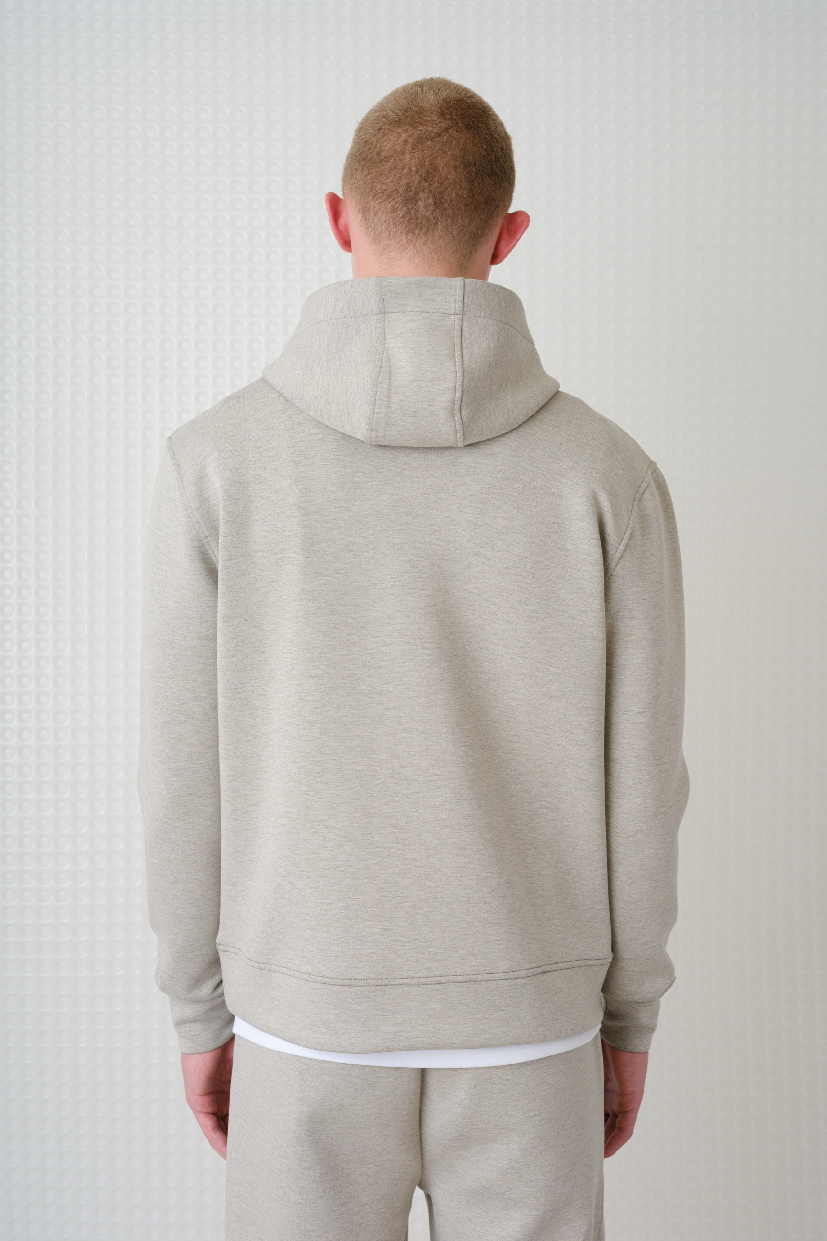 Cassian - Bonded Jersey Hoodie - Stone