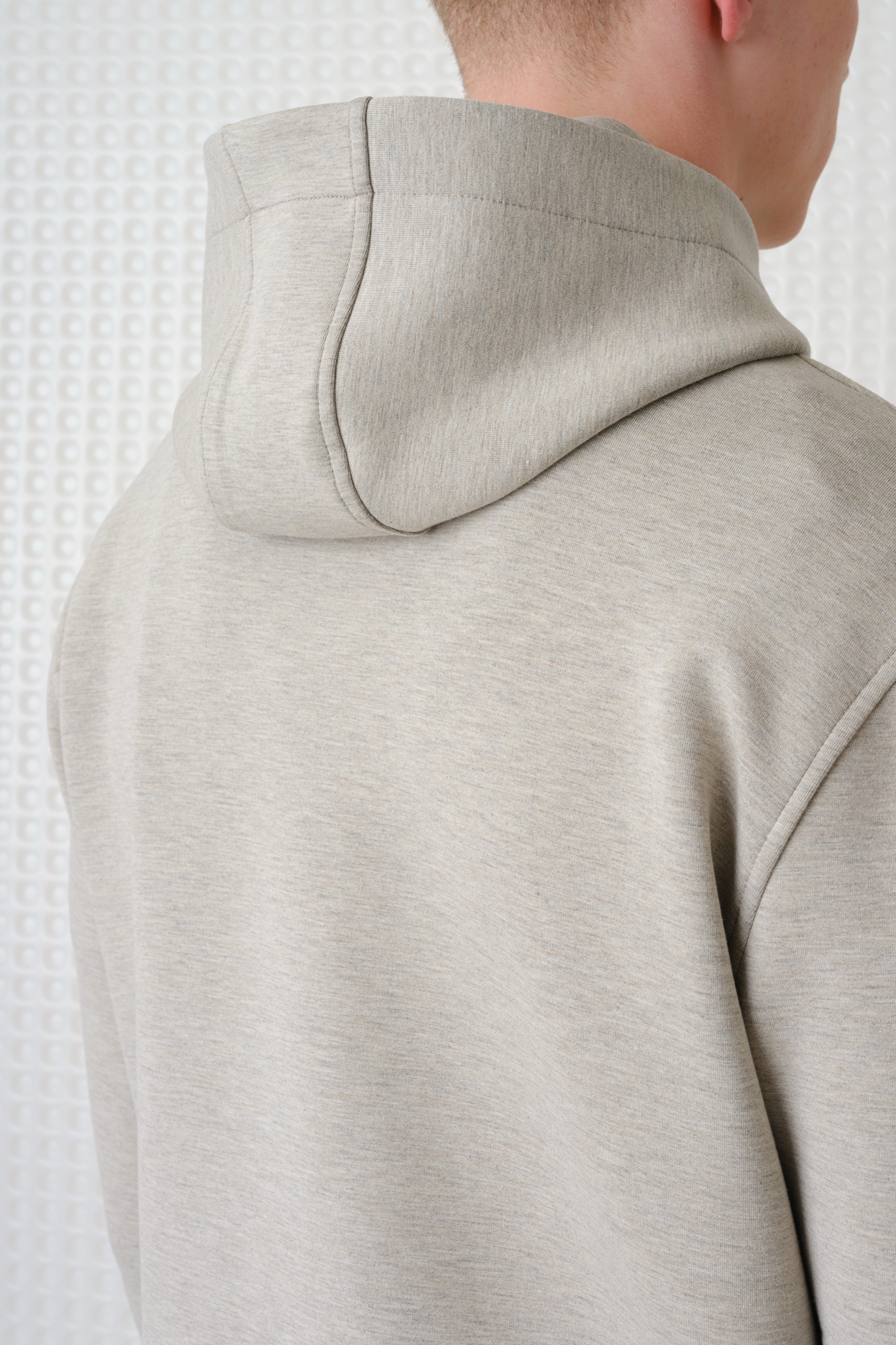 Cassian - Bonded Jersey Hoodie - Stone