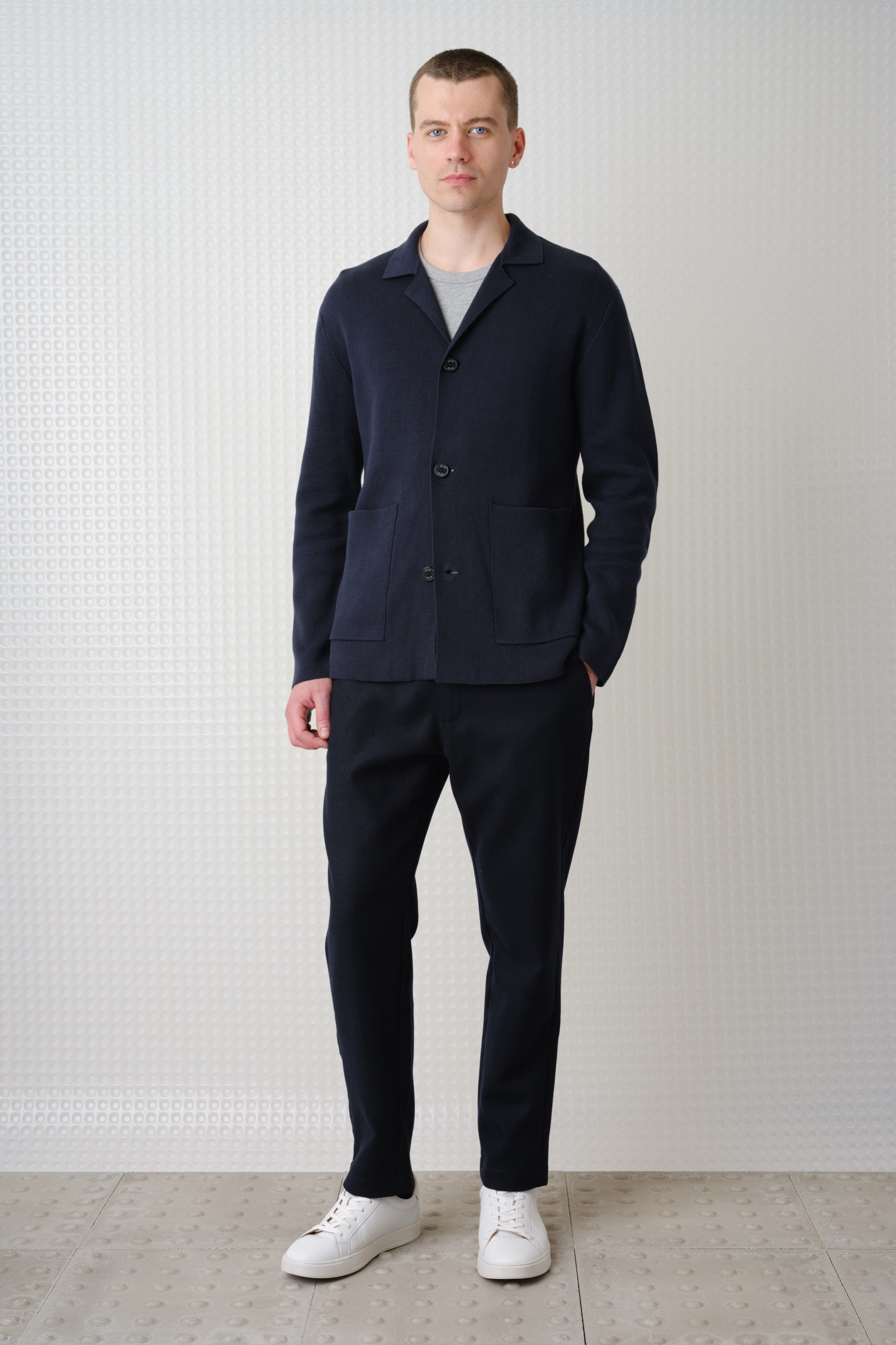 Dragor - Cotton Blazer - Navy