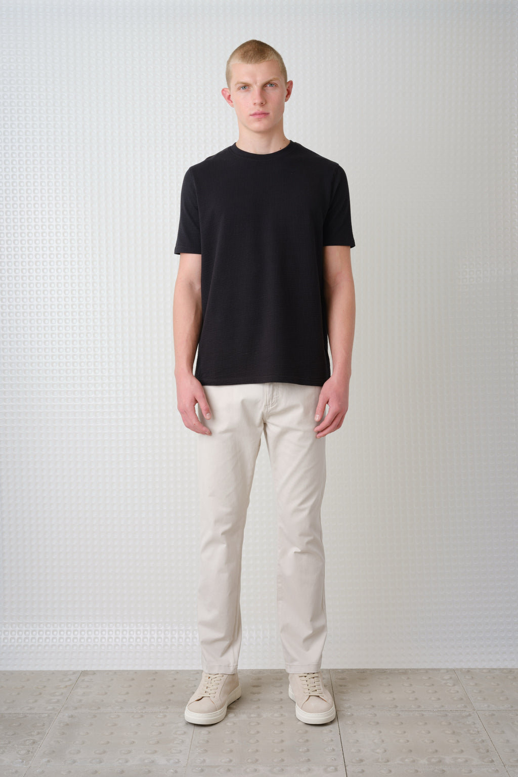 Full - Seersucker Tee - Black
