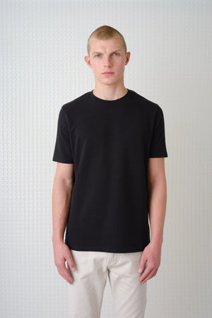 Full - Seersucker Tee - Black