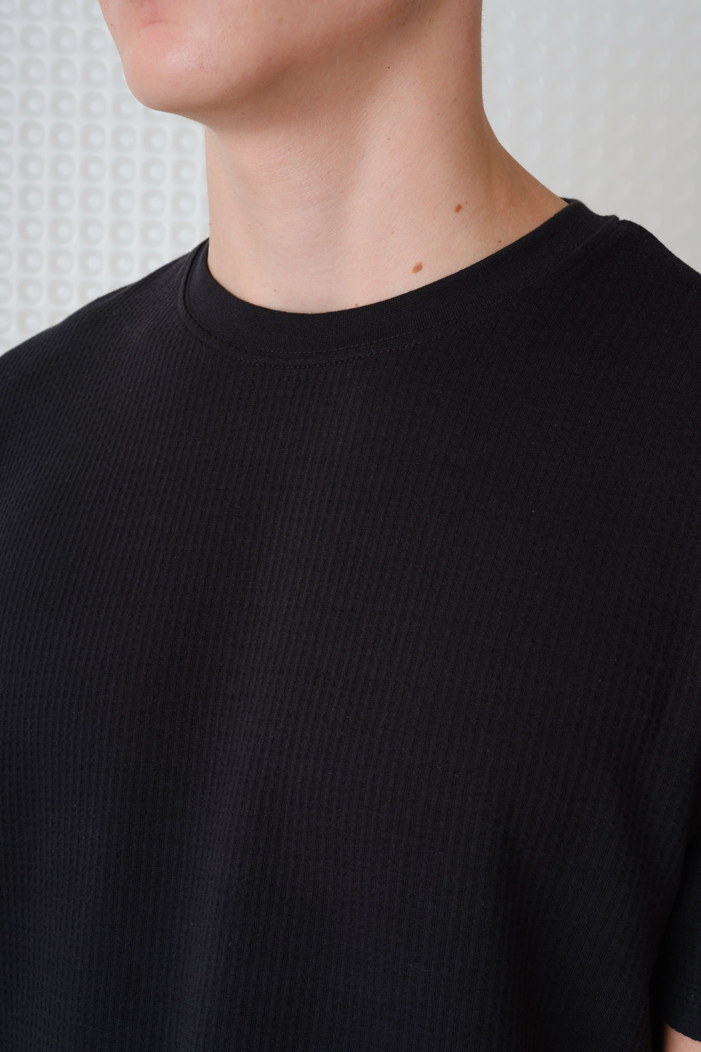 Full - Seersucker Tee - Black