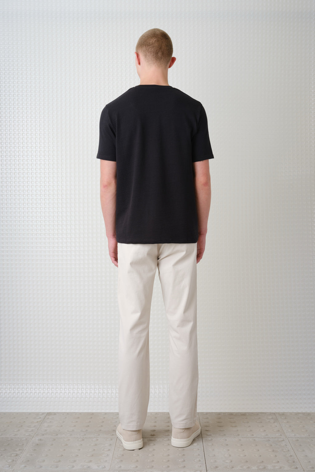 Full - Seersucker Tee - Black