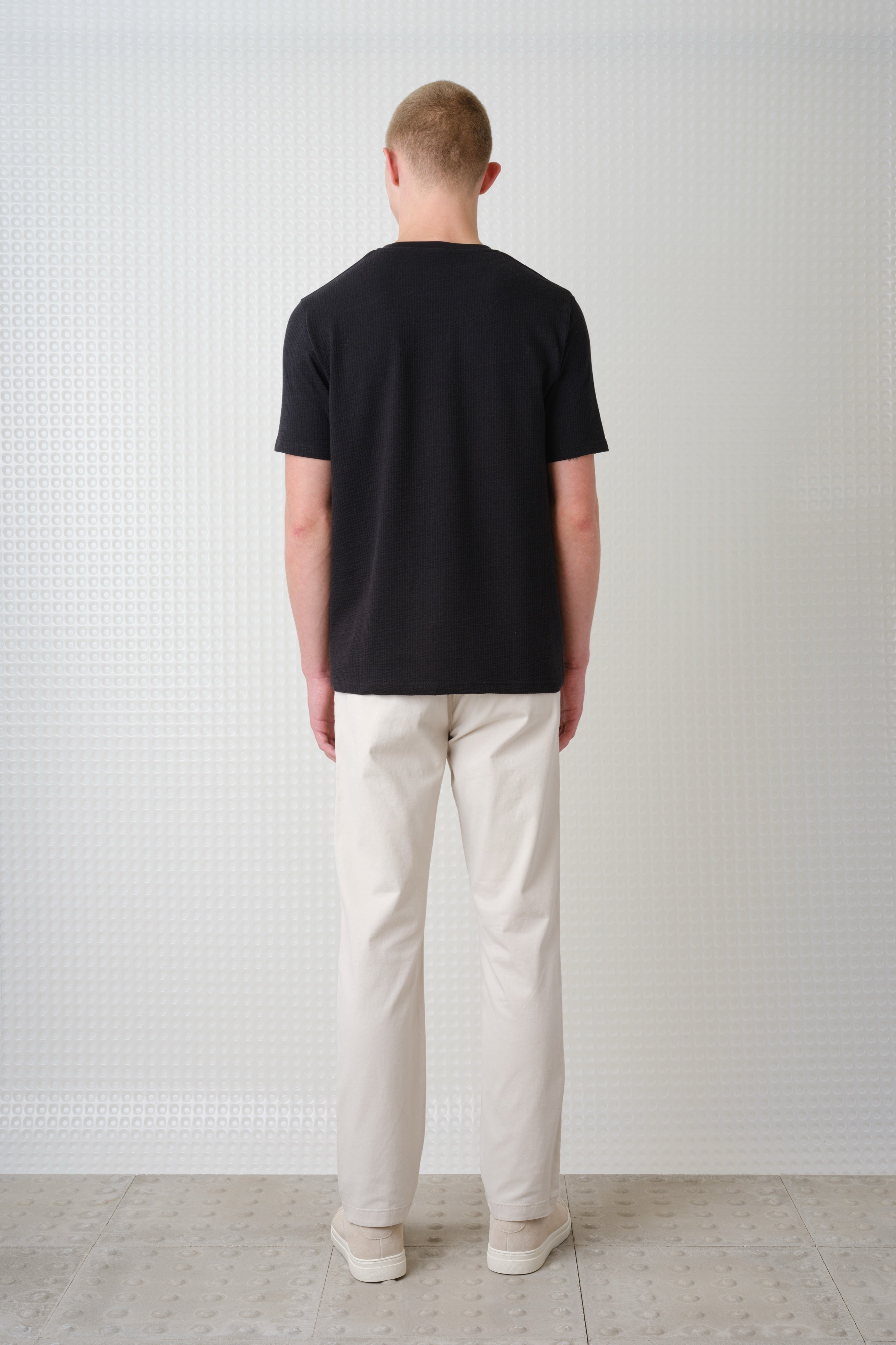 Full - Seersucker Tee - Black