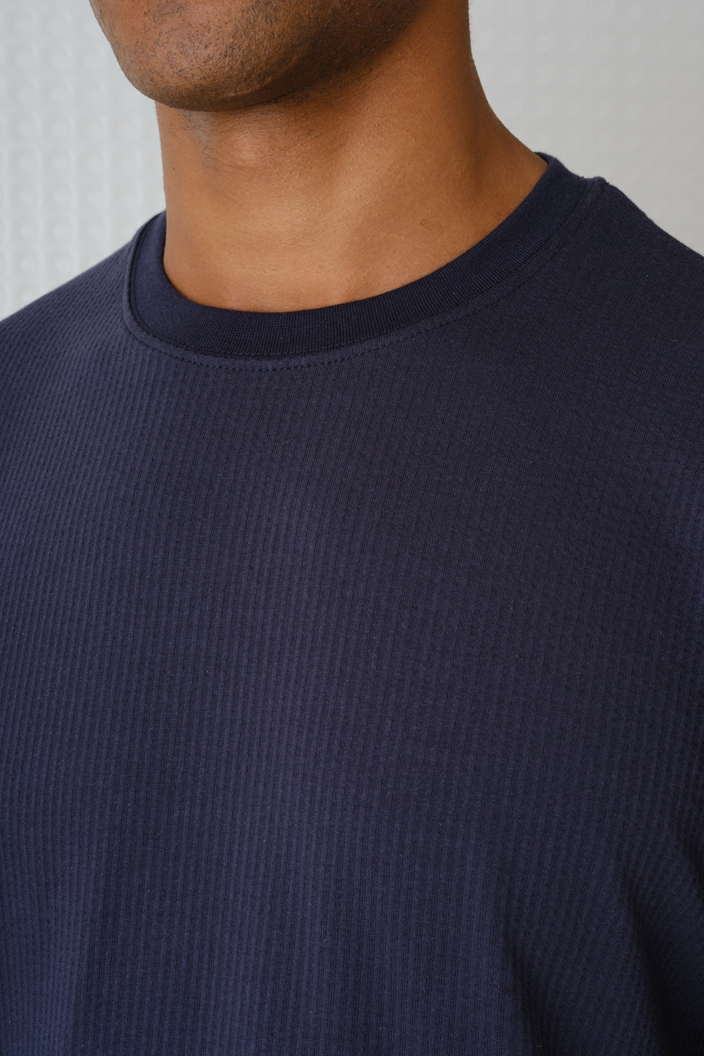 Full - Seersucker Tee - Navy