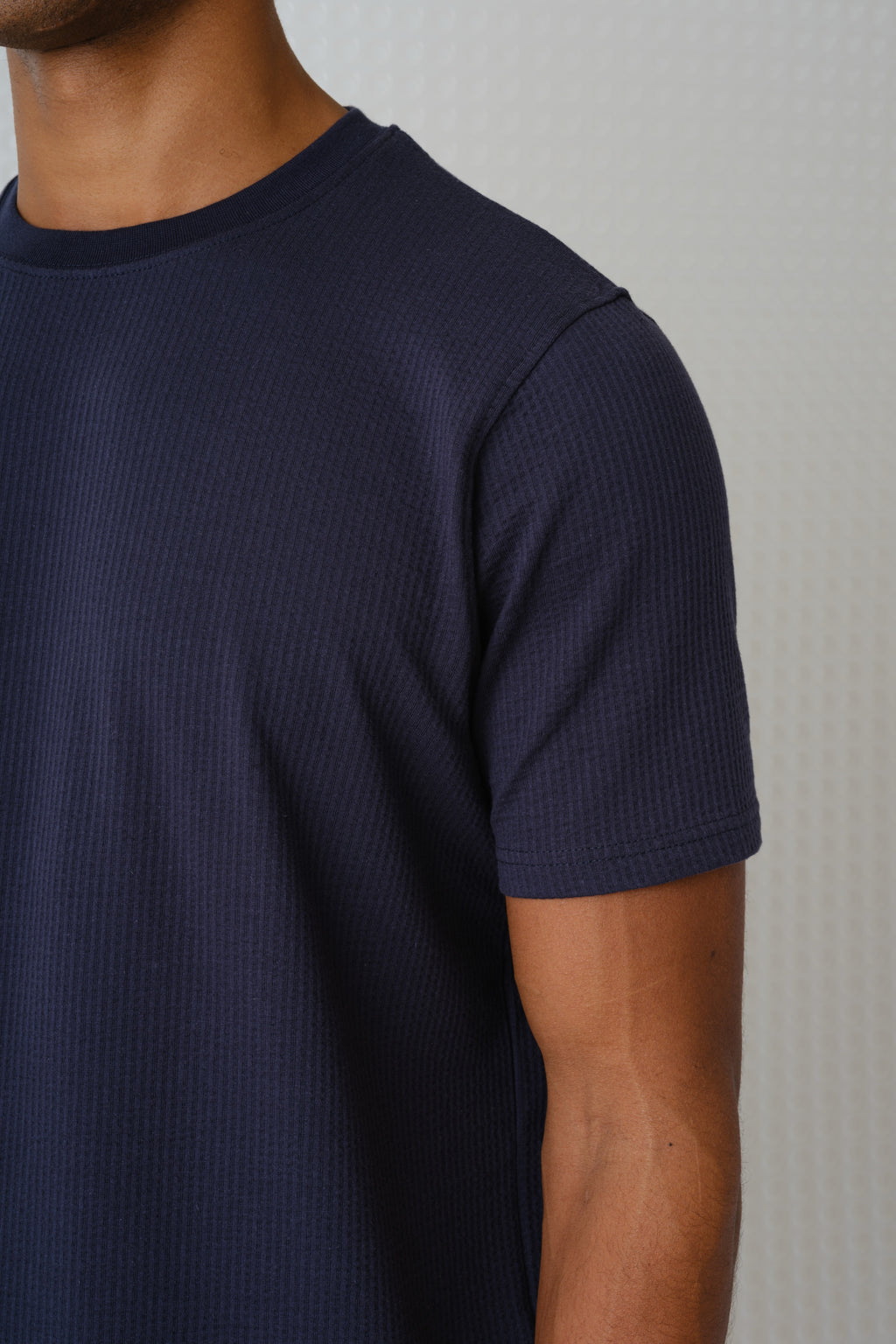 Full - Seersucker Tee - Navy