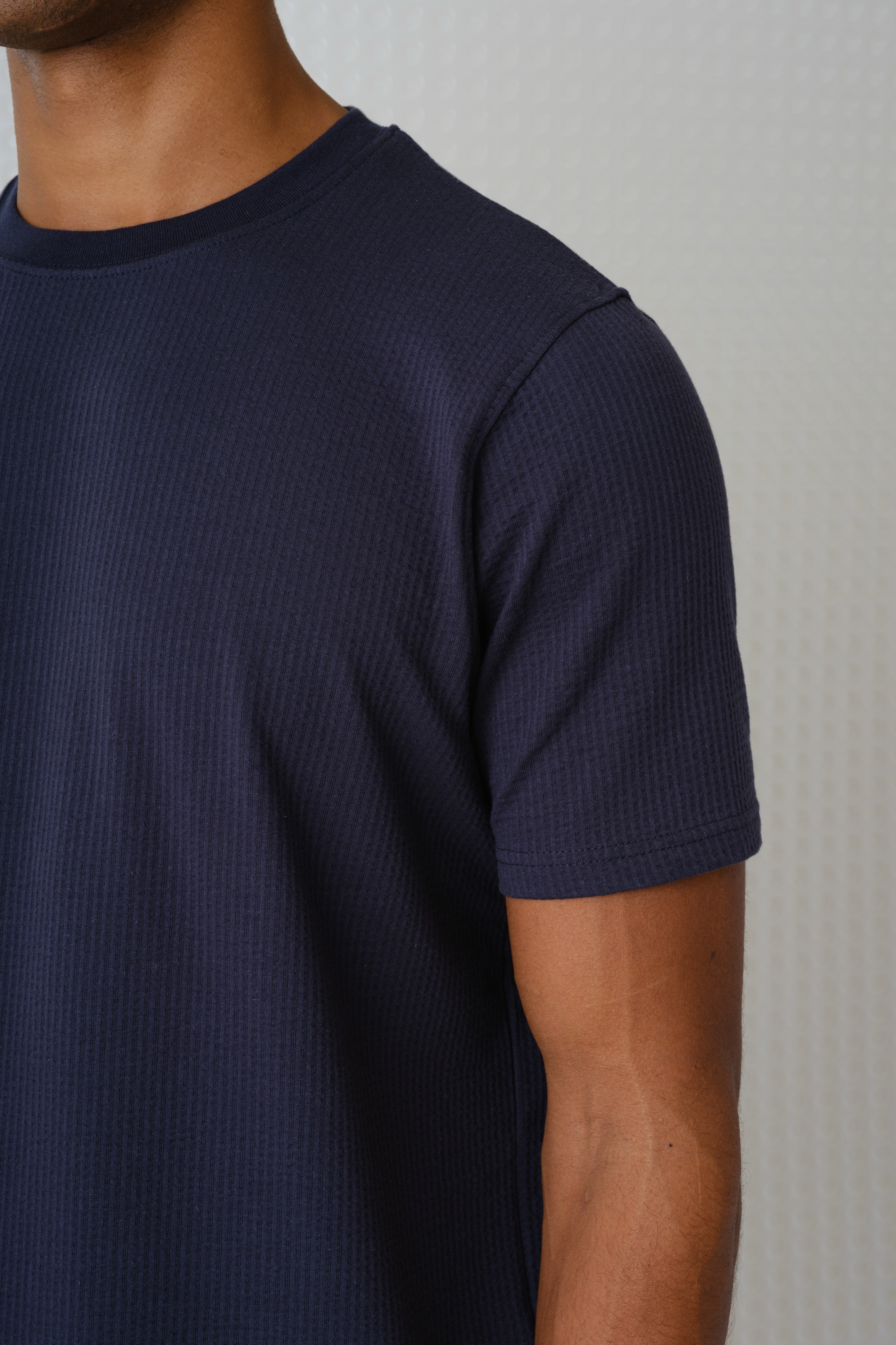 Full - Seersucker Tee - Navy